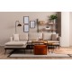 Corner Sofa Reya - Cream Cream Corner Sofa Reya - Cream Cream