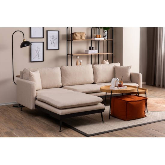 Corner Sofa Reya - Cream Cream Corner Sofa Reya - Cream Cream