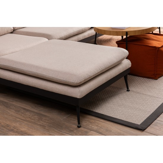 Corner Sofa Reya - Cream Cream Corner Sofa Reya - Cream Cream