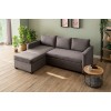 Corner Sofa-Bed Kado - Grey Grey