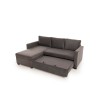 Corner Sofa-Bed Kado - Grey Grey
