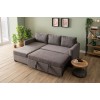 Corner Sofa-Bed Kado - Grey Grey