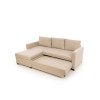 Corner Sofa-Bed Kado - Cream Cream