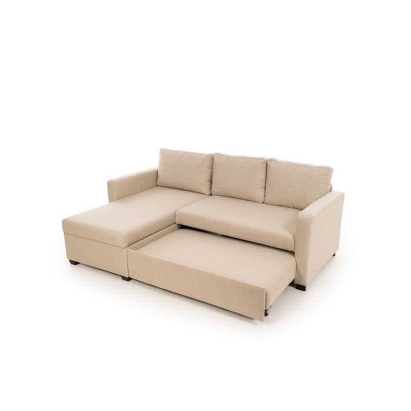 Corner Sofa-Bed Kado - Cream Cream