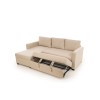 Corner Sofa-Bed Kado - Cream Cream