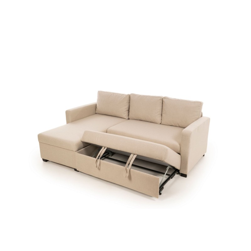Corner Sofa-Bed Kado - Cream Cream