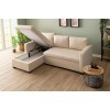 Corner Sofa-Bed Kado - Cream Cream