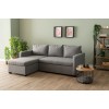 Corner Sofa-Bed Kado - Light Grey Light Grey
