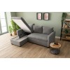 Corner Sofa-Bed Kado - Light Grey Light Grey