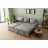 Corner Sofa-Bed Kado - Light Grey Light Grey