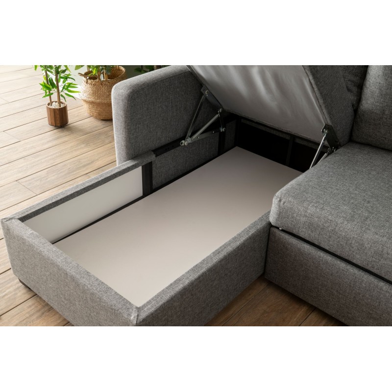 Corner Sofa-Bed Kado - Light Grey Light Grey