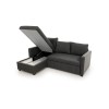 Corner Sofa-Bed Kado - Dark Grey Dark Grey