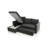 Corner Sofa-Bed Kado - Dark Grey Dark Grey