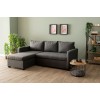 Corner Sofa-Bed Kado - Dark Grey Dark Grey