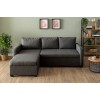 Corner Sofa-Bed Kado - Dark Grey Dark Grey
