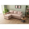 Corner Sofa-Bed Kado - Mink Mink