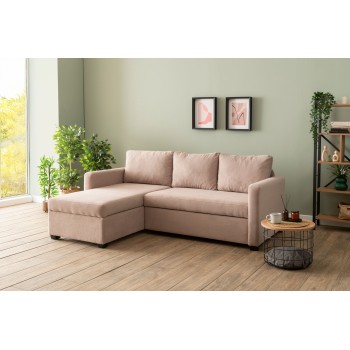 Corner Sofa-Bed Kado - Mink Mink