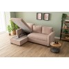 Corner Sofa-Bed Kado - Mink Mink