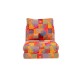 Πολυθρόνα Κρεβάτι Taida - Χρώμα  Patchwork Multicolor - 60x68x26εκ