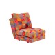 Πολυθρόνα Κρεβάτι Taida - Χρώμα  Patchwork Multicolor - 60x68x26εκ