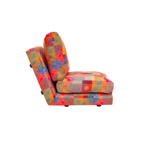 Πολυθρόνα Κρεβάτι Taida - Χρώμα  Patchwork Multicolor - 60x68x26εκ
