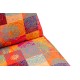 Πολυθρόνα Κρεβάτι Taida - Χρώμα  Patchwork Multicolor - 60x68x26εκ