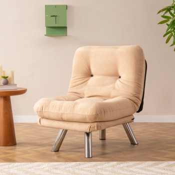 1-Seat Sofa-Bed Misa Small Solo - Cream Cream