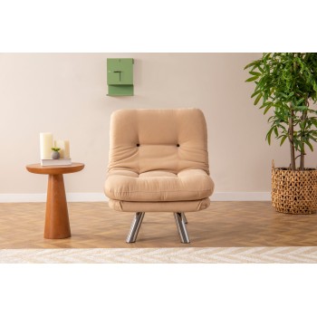 1-Seat Sofa-Bed Misa Small Solo - Cream Cream