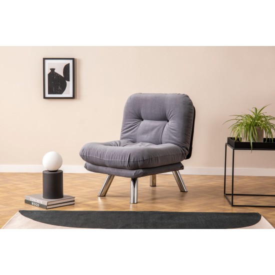 1-Seat Sofa-Bed Misa Small Solo - Grey Grey 1-Seat Sofa-Bed Misa Small Solo - Grey Grey