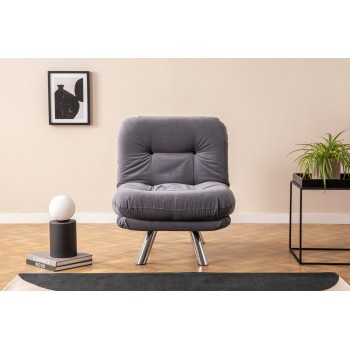 1-Seat Sofa-Bed Misa Small Solo - Grey Grey