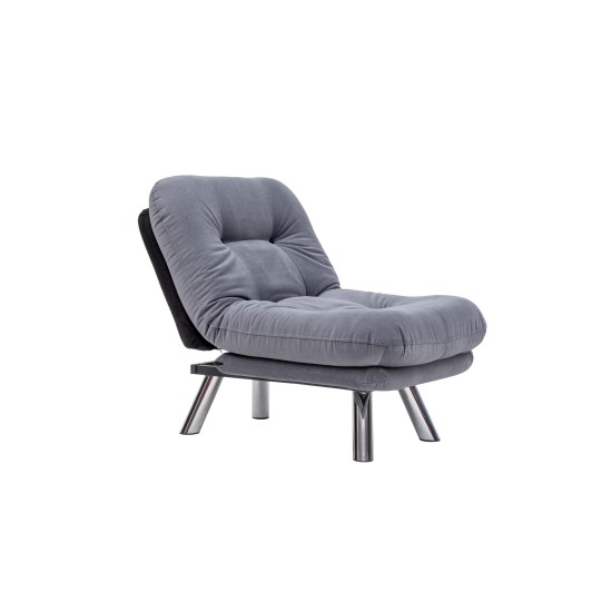 1-Seat Sofa-Bed Misa Small Solo - Grey Grey 1-Seat Sofa-Bed Misa Small Solo - Grey Grey