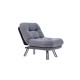 1-Seat Sofa-Bed Misa Small Solo - Grey Grey 1-Seat Sofa-Bed Misa Small Solo - Grey Grey