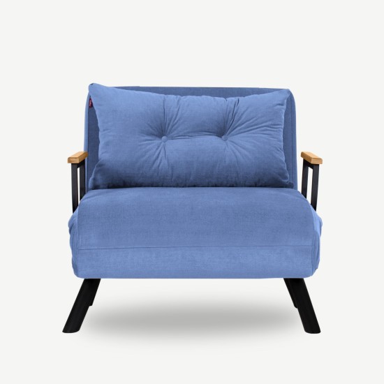 Πολυθρόνα Κρεβάτι - Sando Single - Μπλε - 175x60x60εκ