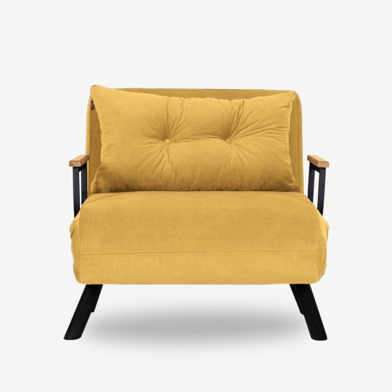 Πολυθρόνα Κρεβάτι - Sando Single - Χρώμα Μουσταρδί - 175x60x60εκ Πολυθρόνα Κρεβάτι - Sando Single - Χρώμα Μουσταρδί - 175x60x60εκ