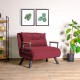 Πολυθρόνα Κρεβάτι - Sando Single - Χρώμα Maroon - 175x60x60εκ