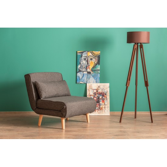 Atelier del Sofa 1-Seat Sofa-Bed Folde Single - Dark Grey Dark Grey