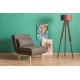 Atelier del Sofa 1-Seat Sofa-Bed Folde Single - Dark Grey Dark Grey