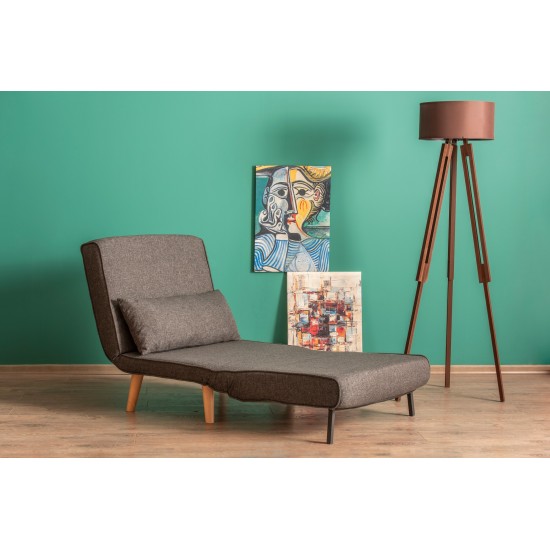 Atelier del Sofa 1-Seat Sofa-Bed Folde Single - Dark Grey Dark Grey