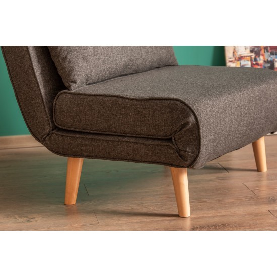 Atelier del Sofa 1-Seat Sofa-Bed Folde Single - Dark Grey Dark Grey