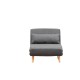 Atelier del Sofa 1-Seat Sofa-Bed Folde Single - Dark Grey Dark Grey