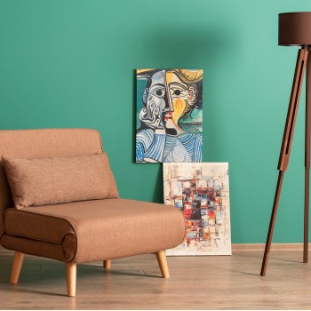 1-Seat Sofa-Bed Folde Single - Brown Brown