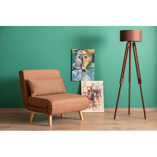 Atelier del Sofa 1-Seat Sofa-Bed Folde Single - Brown Brown