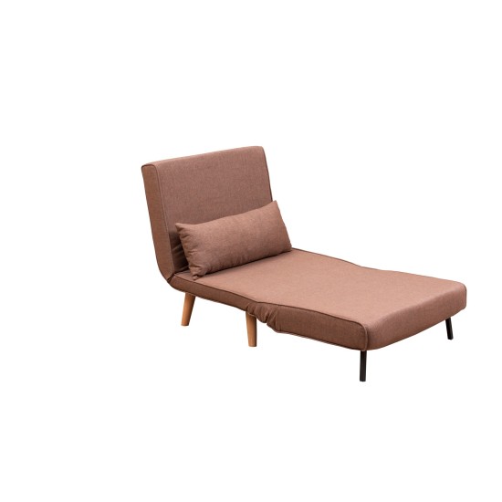 Atelier del Sofa 1-Seat Sofa-Bed Folde Single - Brown Brown