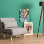 1-Seat Sofa-Bed Folde Single - Light Grey Light Grey