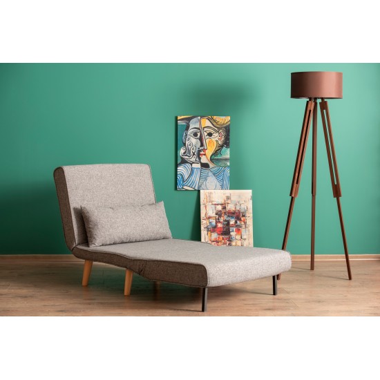 Atelier del Sofa 1-Seat Sofa-Bed Folde Single - Light Grey Light Grey