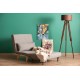 Atelier del Sofa 1-Seat Sofa-Bed Folde Single - Light Grey Light Grey