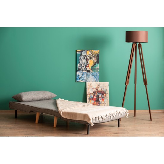 Atelier del Sofa 1-Seat Sofa-Bed Folde Single - Light Grey Light Grey