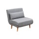 Atelier del Sofa 1-Seat Sofa-Bed Folde Single - Light Grey Light Grey