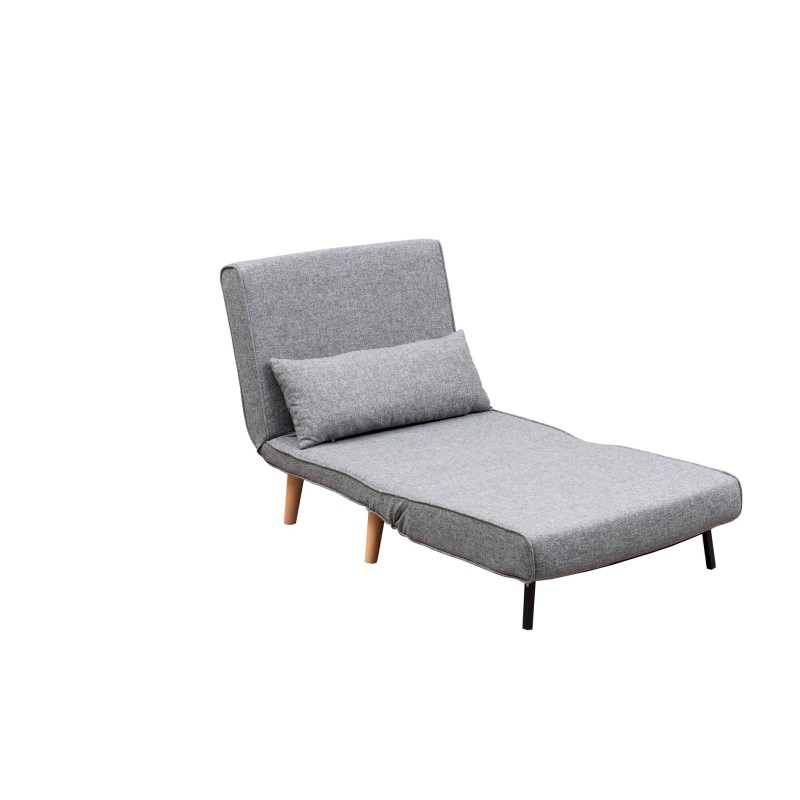 Atelier del Sofa 1-Seat Sofa-Bed Folde Single - Light Grey Light Grey