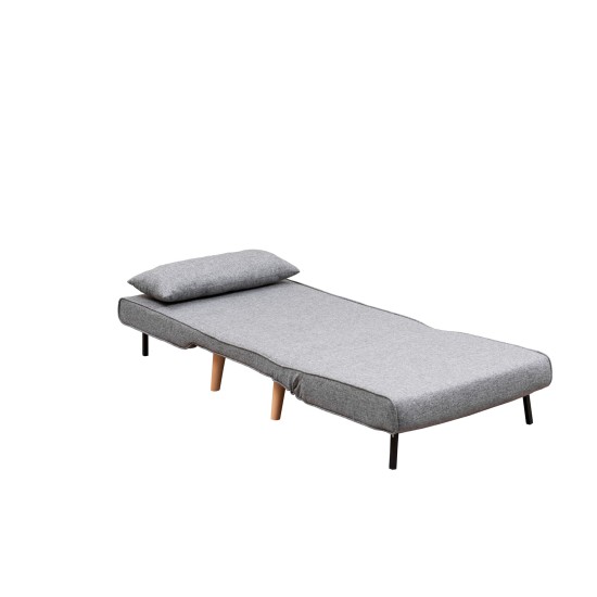 Atelier del Sofa 1-Seat Sofa-Bed Folde Single - Light Grey Light Grey